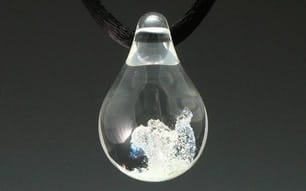 Teardrop Glass Cremation Pendant